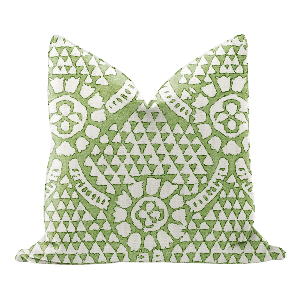 green print pillow cover